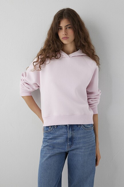 Mavi Kadın Kapüşonlu Basic Sweat 1S10577-71006 Pembe (1)