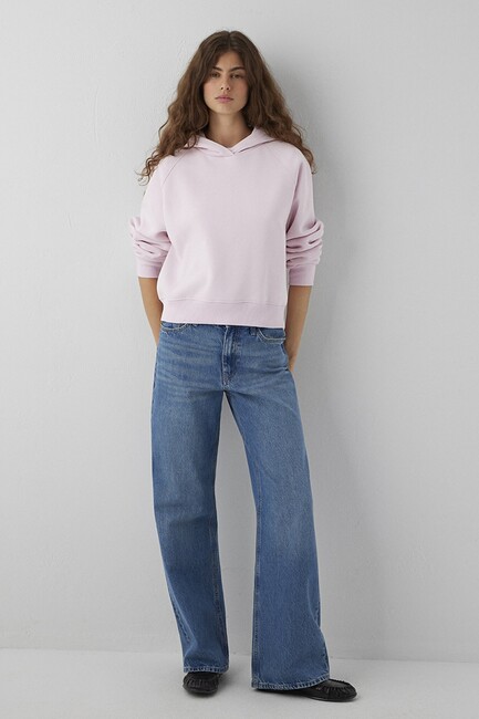 Mavi Kadın Kapüşonlu Basic Sweat 1S10577-71006 Pembe (2)