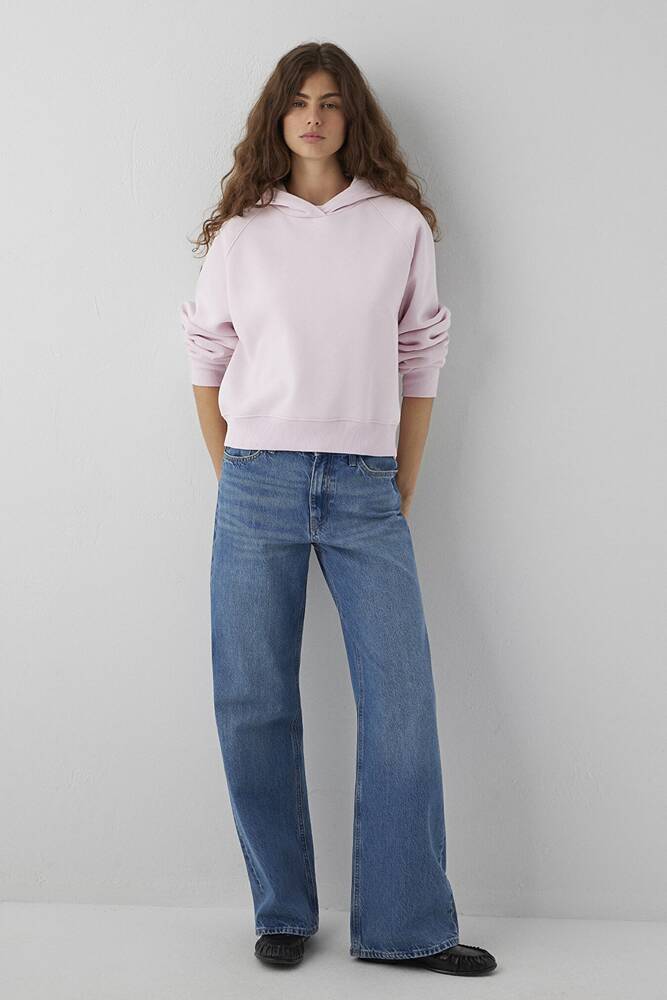 Mavi Kadın Kapüşonlu Basic Sweat 1S10577-71006 Pembe 