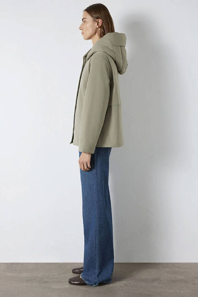 Kadın Kapüşonlu Ceket 1110814-71818 Haki 