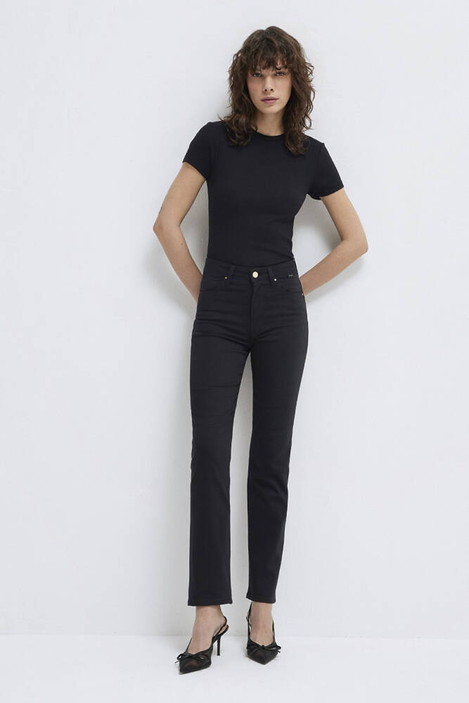 Mavi Kadın Kendra Black Gold Nıghts Pant Jean 1074622002 Siyah - 1
