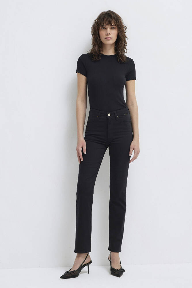 Mavi Kadın Kendra Black Gold Nıghts Pant Jean 1074622002 Siyah - 2