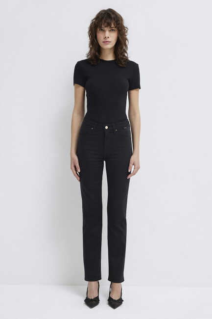 Mavi Kadın Kendra Black Gold Nıghts Pant Jean 1074622002 Siyah (2)