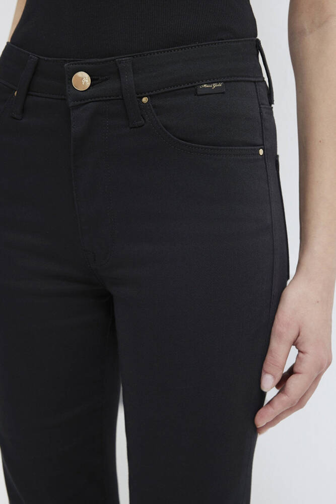 Mavi Kadın Kendra Black Gold Nıghts Pant Jean 1074622002 Siyah - 6