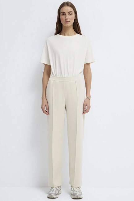 Mavi Kadın Örme Pantolon 1010634-70065 Ekru - Thumbnail