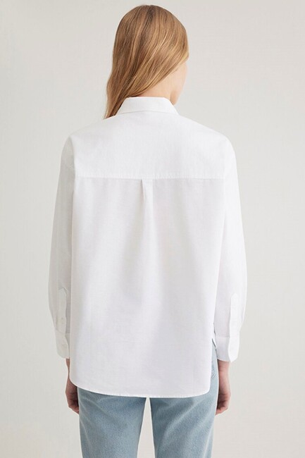 Mavi Kadın Uzun Kollu Gömlek 1211028-620 Beyaz - Thumbnail
