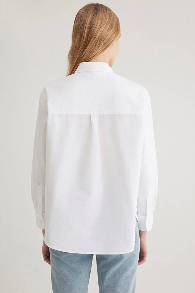 Mavi Kadın Uzun Kollu Gömlek 1211028-620 Beyaz 