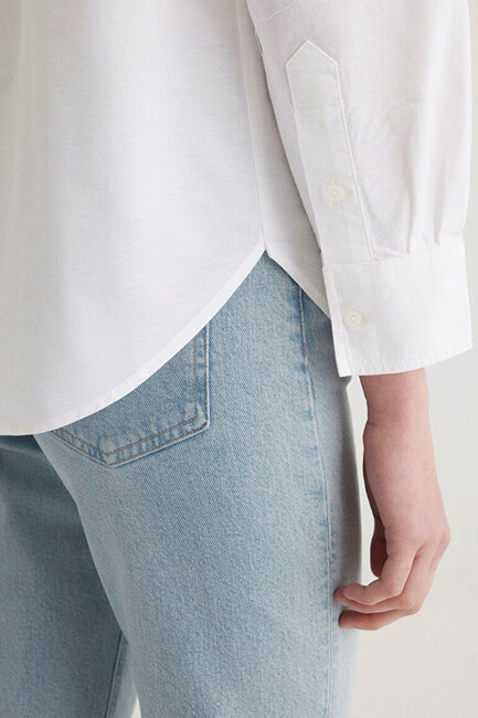 Mavi Kadın Uzun Kollu Gömlek 1211028-620 Beyaz - Thumbnail