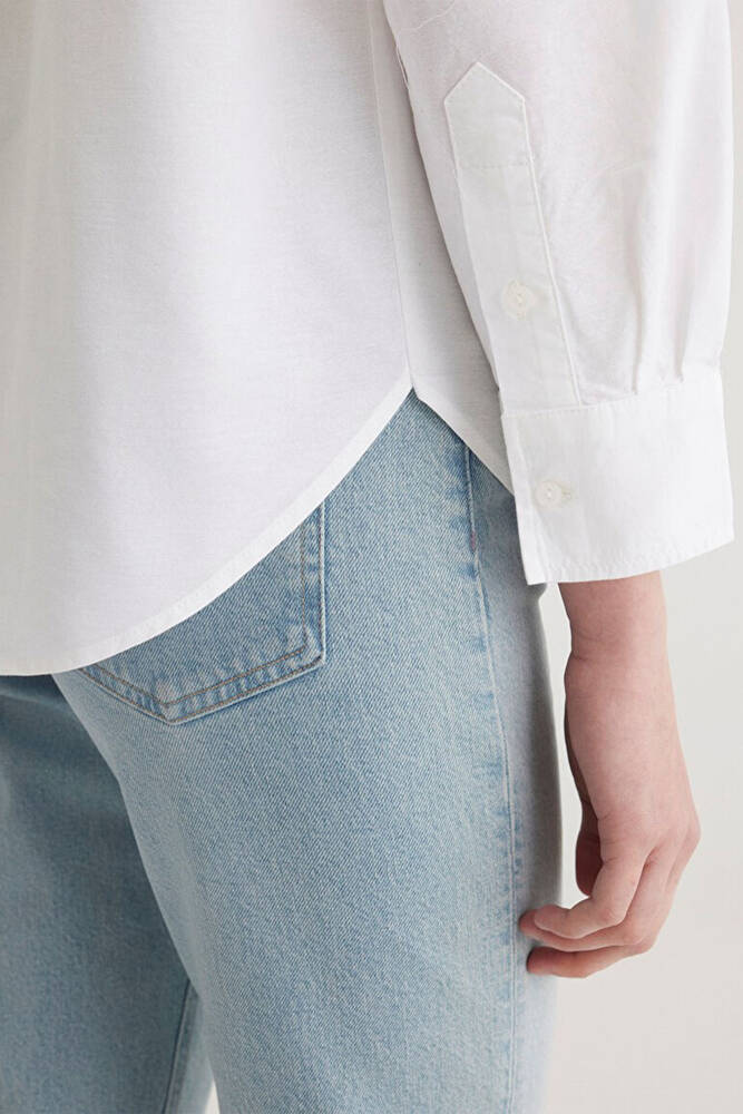 Mavi Kadın Uzun Kollu Gömlek 1211028-620 Beyaz 