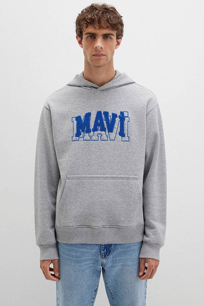 Mavi Kapüşonlu Sweat 0S10413-80018 Gri 