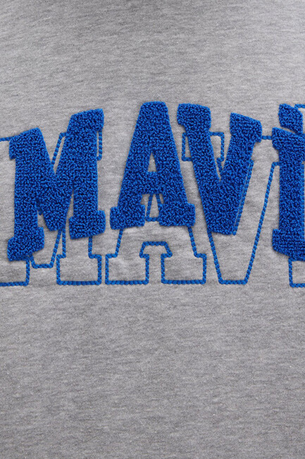 Mavi Kapüşonlu Sweat 0S10413-80018 Gri - Thumbnail