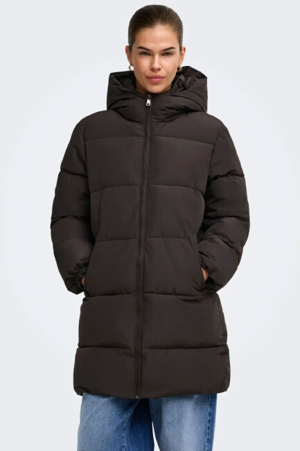 Only Kadın Juta Puffer Mont 15381993 Kahve 