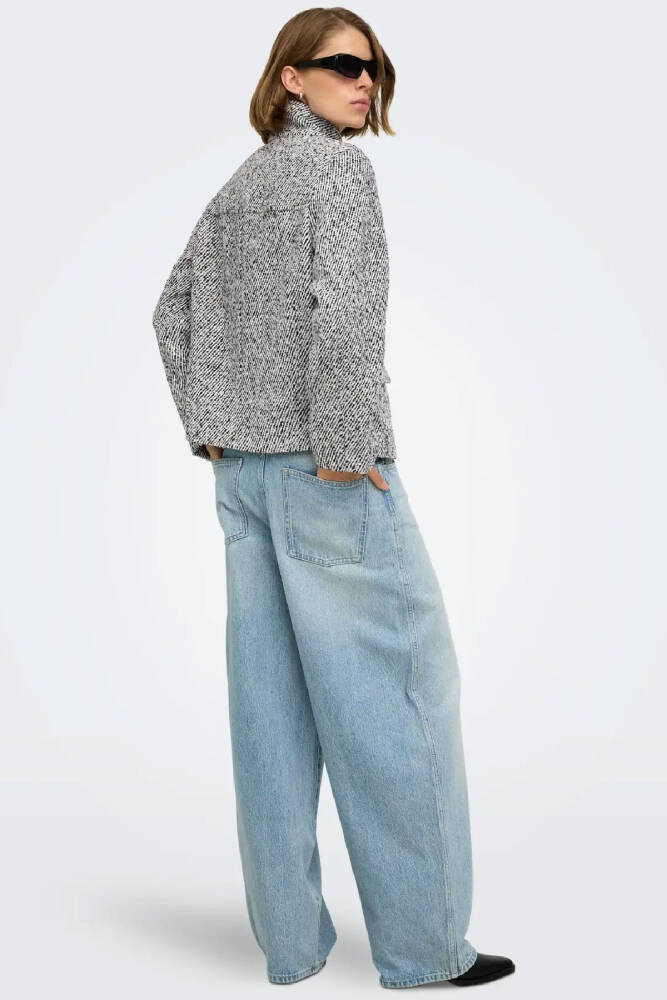 Only Kadın Lulu Textured Ceket 15373263 Siyah - 2