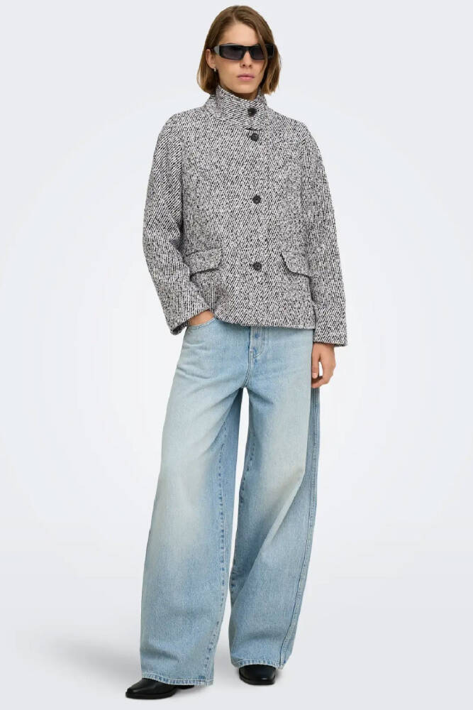 Only Kadın Lulu Textured Ceket 15373263 Siyah - 3