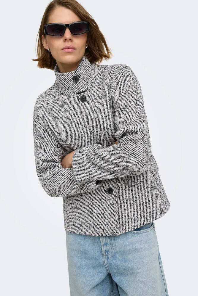 Only Kadın Lulu Textured Ceket 15373263 Siyah - 4