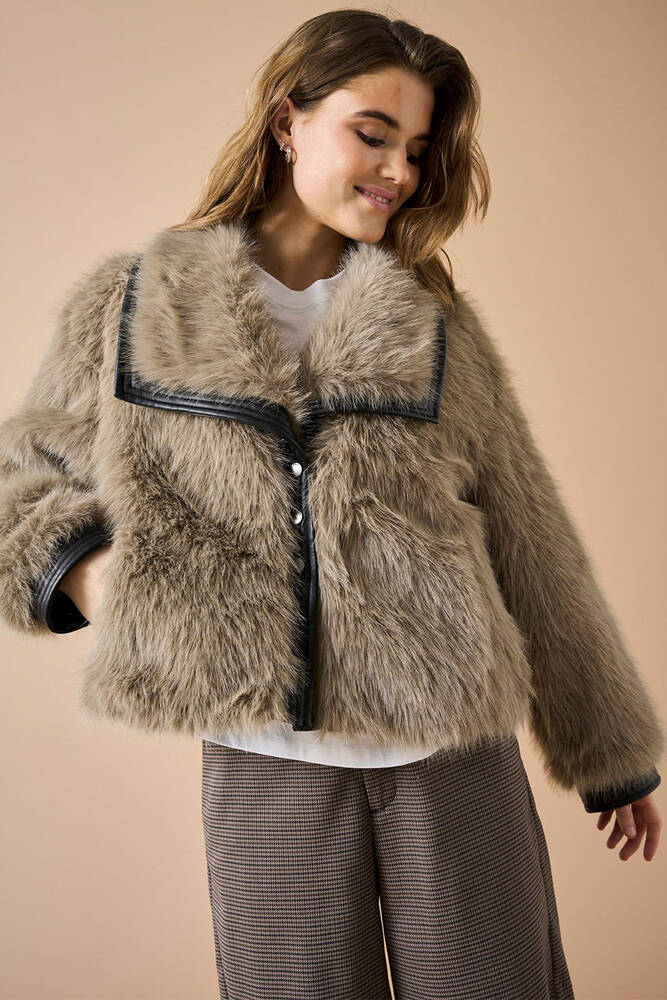 Pısa Fur Ceket 15330273 Bej 