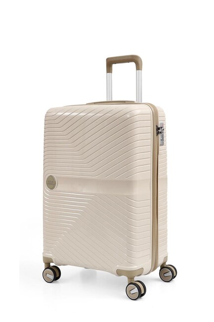 Polipropilen Kabin Boy Valiz 023CCS5239S Bej (2)