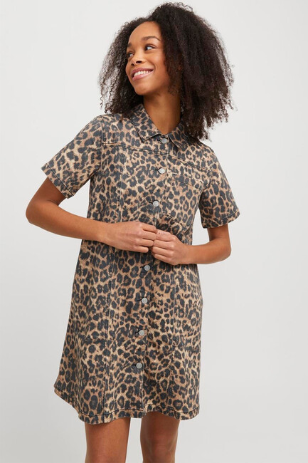 Sarah Amor Leo Elbise 12280375 Bej - Thumbnail