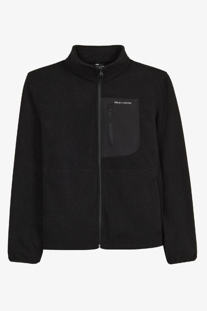 Skechers Erkek Full Zip Polar Ceket S2620087-3817 Siyah - 1