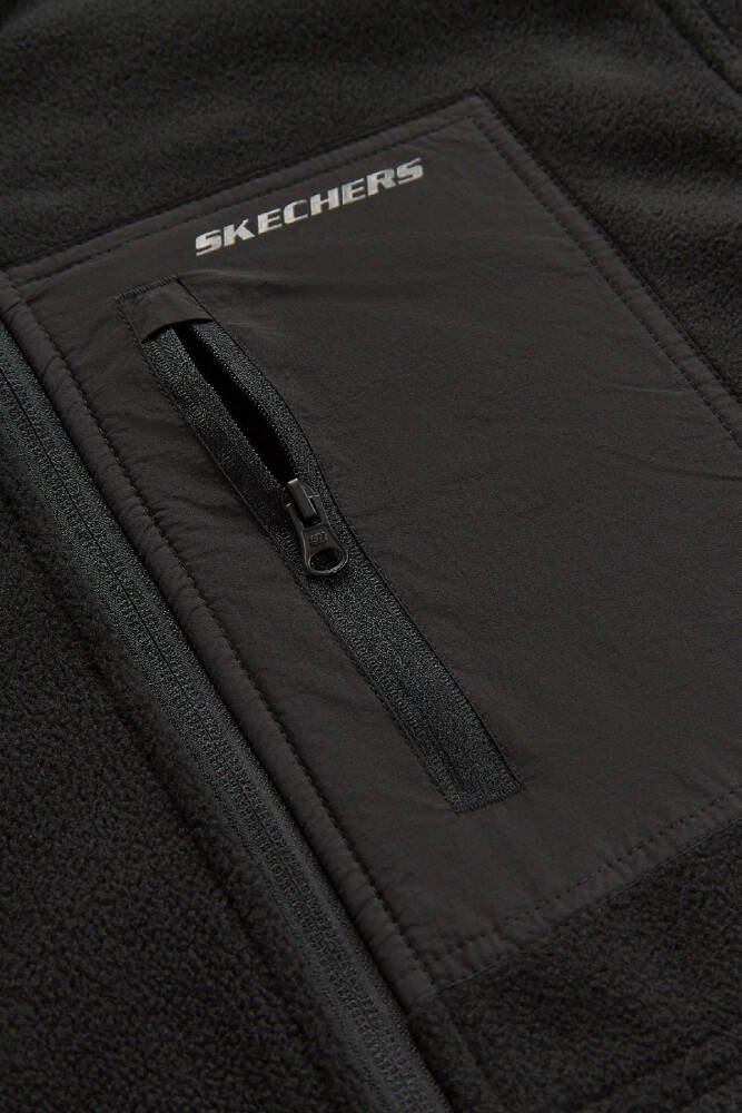 Skechers Erkek Full Zip Polar Ceket S2620087-3817 Siyah - 6