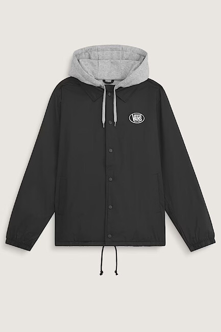 Torrey Hooded Coaches Ceket VN000T6RBLK1 Siyah - Thumbnail