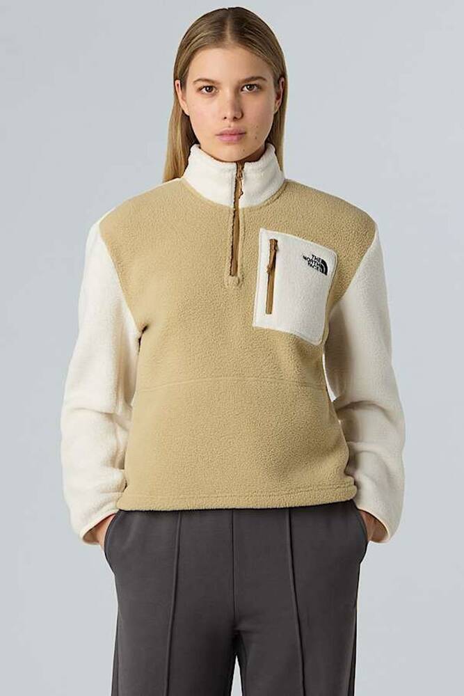 Yumıorı 1/4 Zıp Sweat NF0A8E893CG1 Bej 