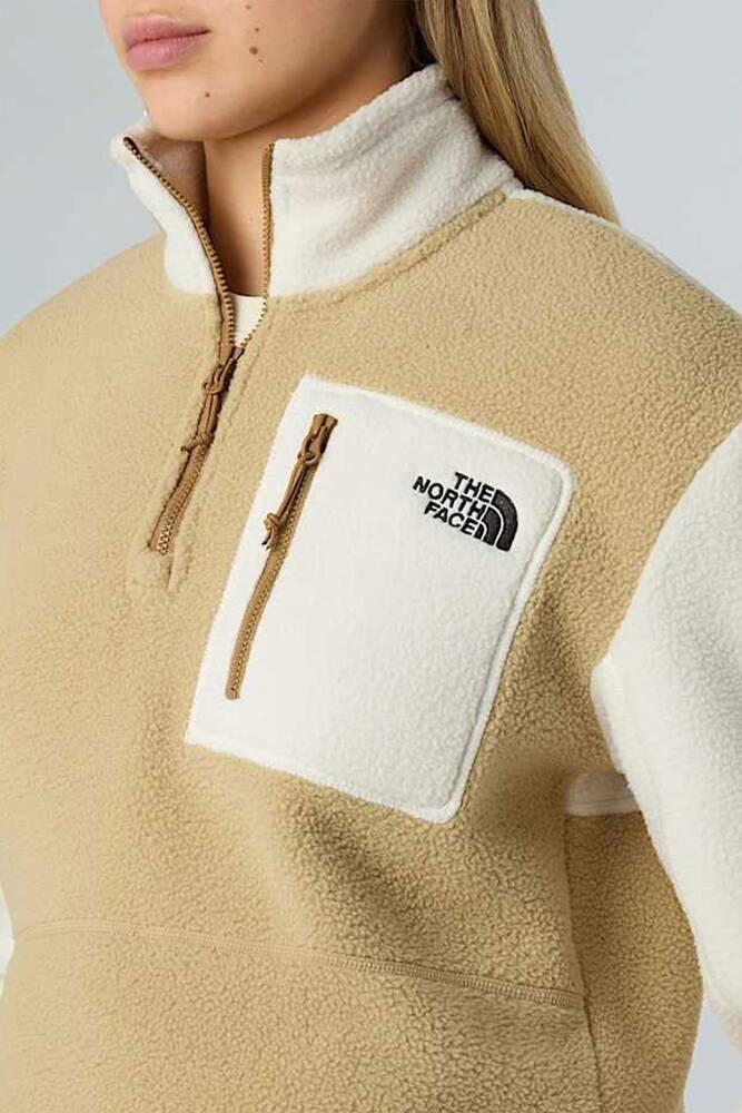 Yumıorı 1/4 Zıp Sweat NF0A8E893CG1 Bej 